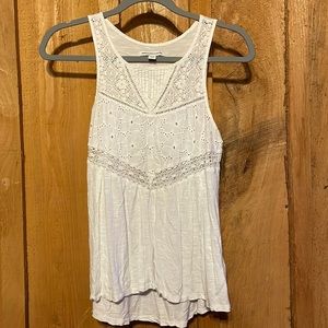 American Eagle White lace tank top